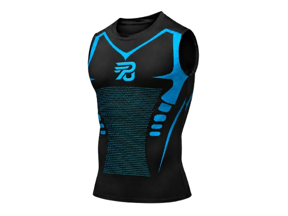 Débardeur de compression homme noir PORTEUNDER